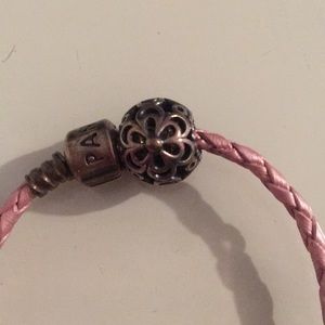 Silver Flower Pandora Charm